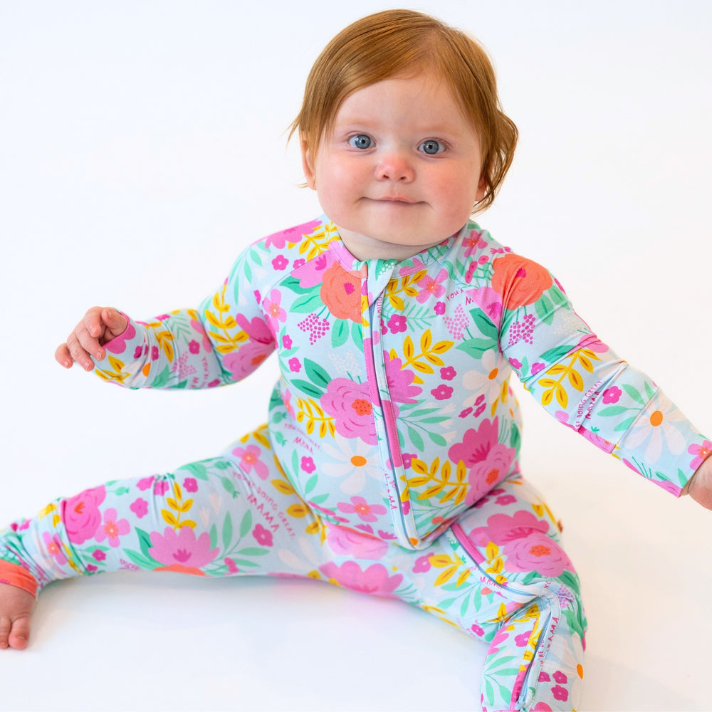 The Second-Skin Convertible Romper | Flower Power | "You're Doing Great, Mama"