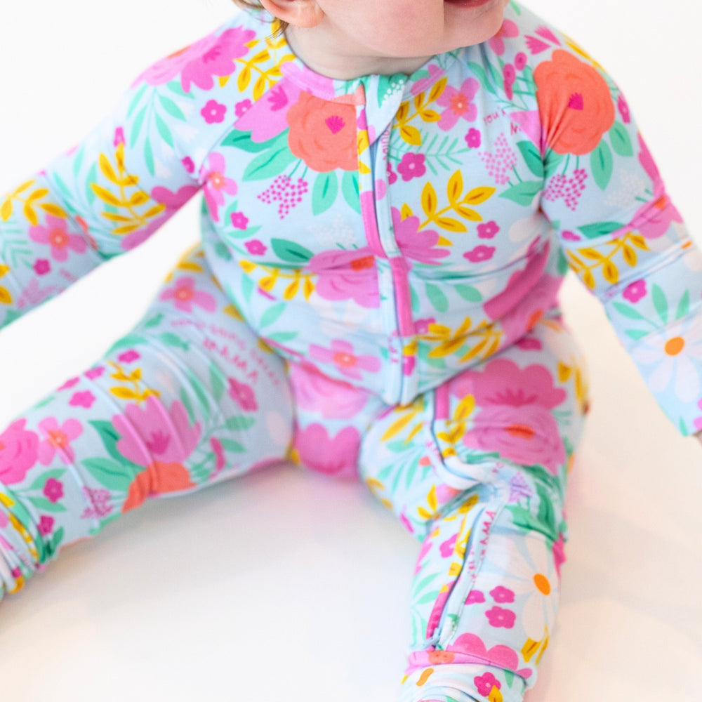 The Second-Skin Convertible Romper | Flower Power | "You're Doing Great, Mama"