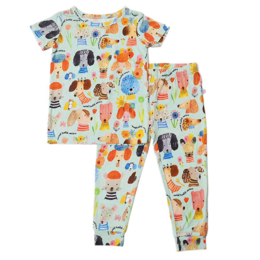 The Second-Skin 2-Piece Pajama | Mindful Doggos | "Mental Health Matters"