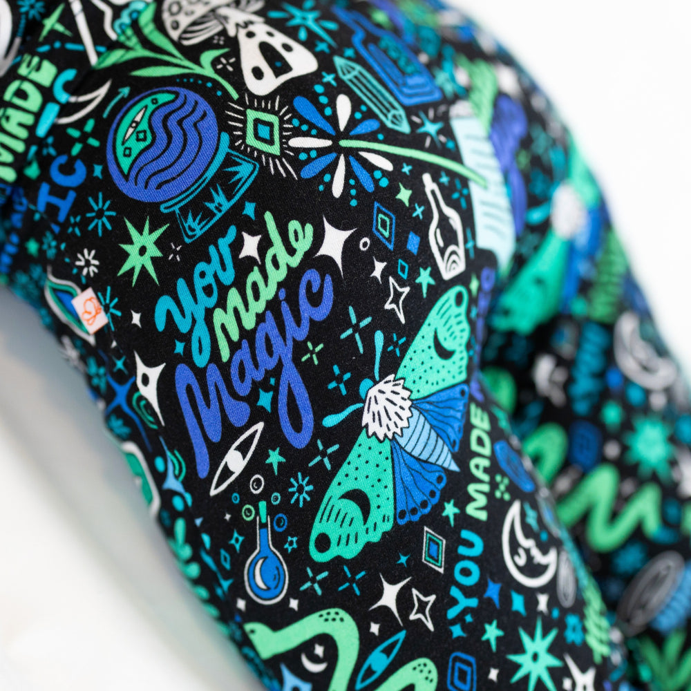 The Second-Skin 2-Piece Long Sleeve Pajama | Mystic Mama (Blue) | "You Made Magic"