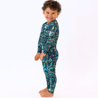 The Second-Skin 2-Piece Long Sleeve Pajama | Mystic Mama (Blue) | "You Made Magic"