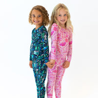 The Second-Skin 2-Piece Long Sleeve Pajama | Mystic Mama (Blue) | "You Made Magic"