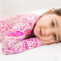 The Second-Skin 2-Piece Long Sleeve Pajama | Mystic Mama (Pink) | "You Made Magic"