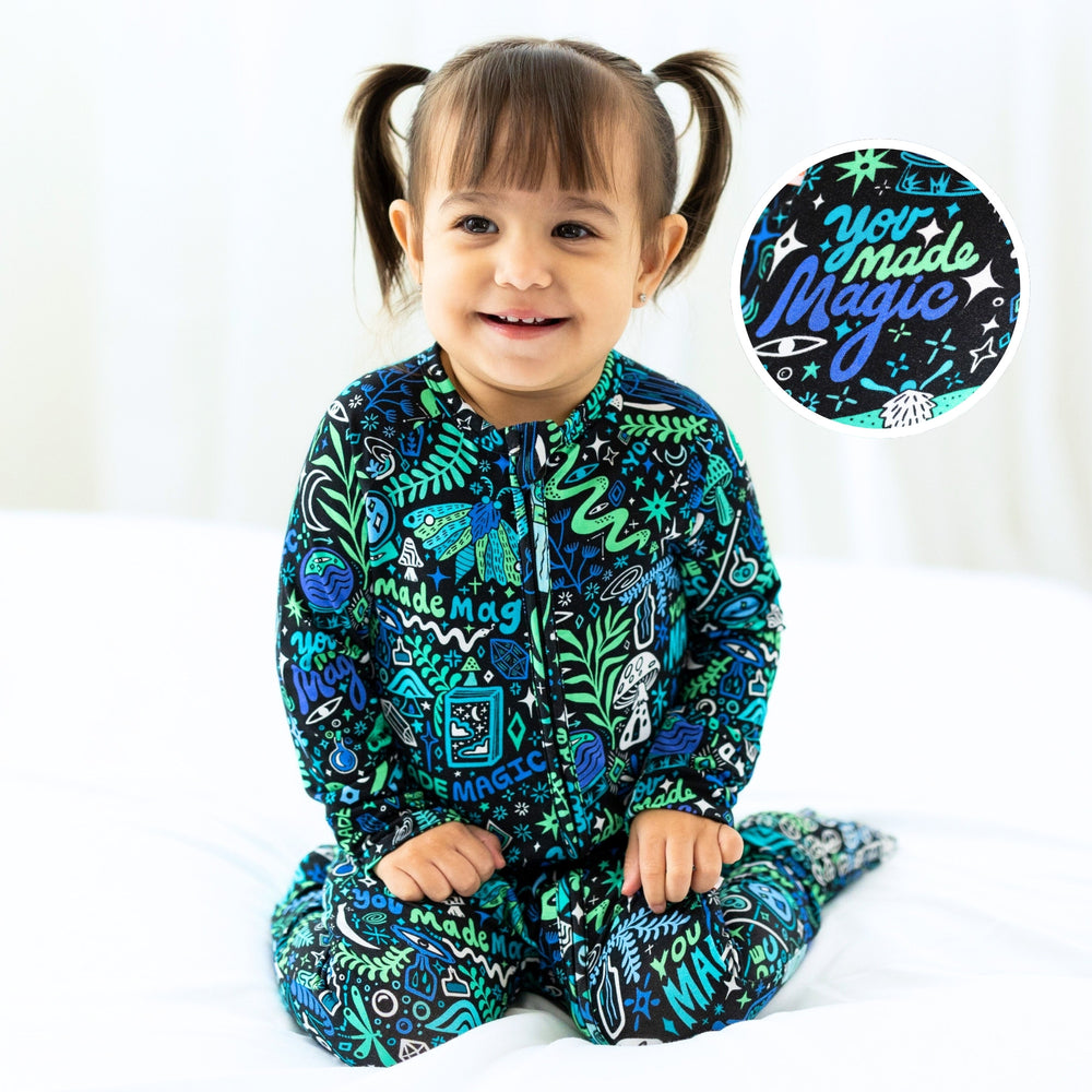 The Second-Skin Convertible Romper | Mystic Mama (Blue) | "You Made Magic"