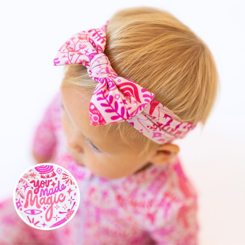 The SoftKnot Bow | Mystic Mama Pink | "You Made Magic"