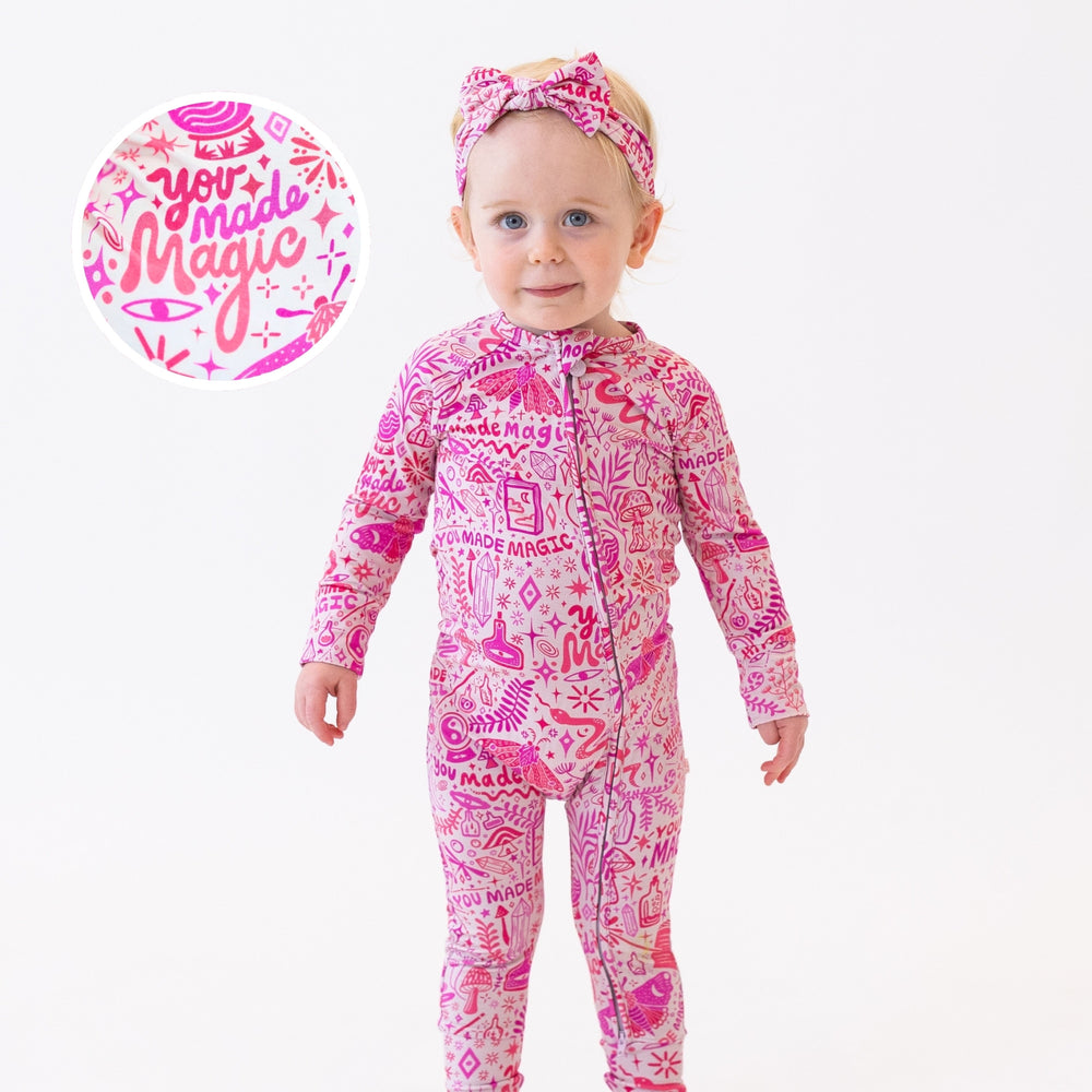 The Second-Skin Convertible Romper | Mystic Mama (Pink) | "You Made Magic"
