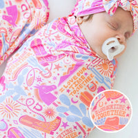 The Forever Swaddle Blanket | Saddle Up | "I Love Our Time Together"