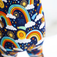 The Second-Skin Convertible Romper | Here Comes the Sunshine (Blue) | "Mama, I Wished for You"