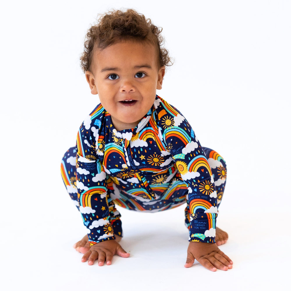 The Second-Skin Convertible Romper | Here Comes the Sunshine (Blue) | "Mama, I Wished for You"