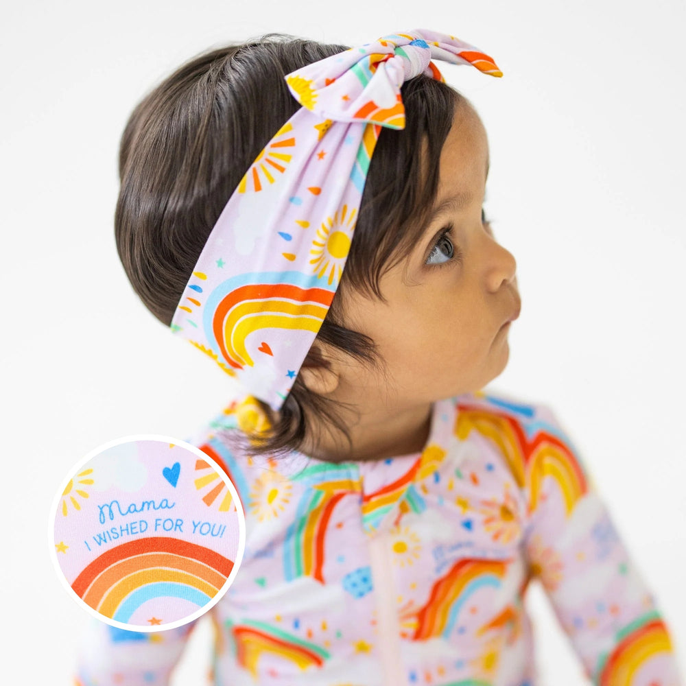 The SoftKnot Bow | Here Comes the Sunshine (Pink) | "Mama, I Wished for You"