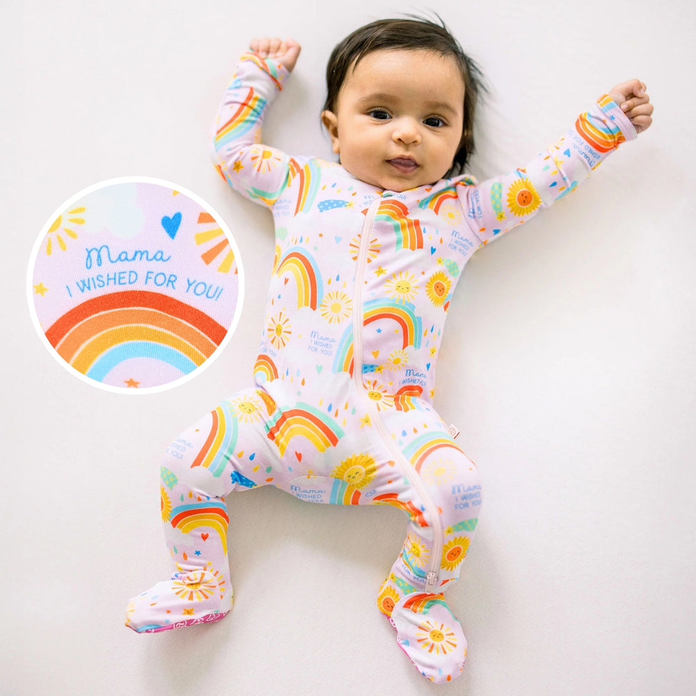 The Second-Skin Footie | Here Comes the Sunshine (Pink) | "Mama, I Wished for You"