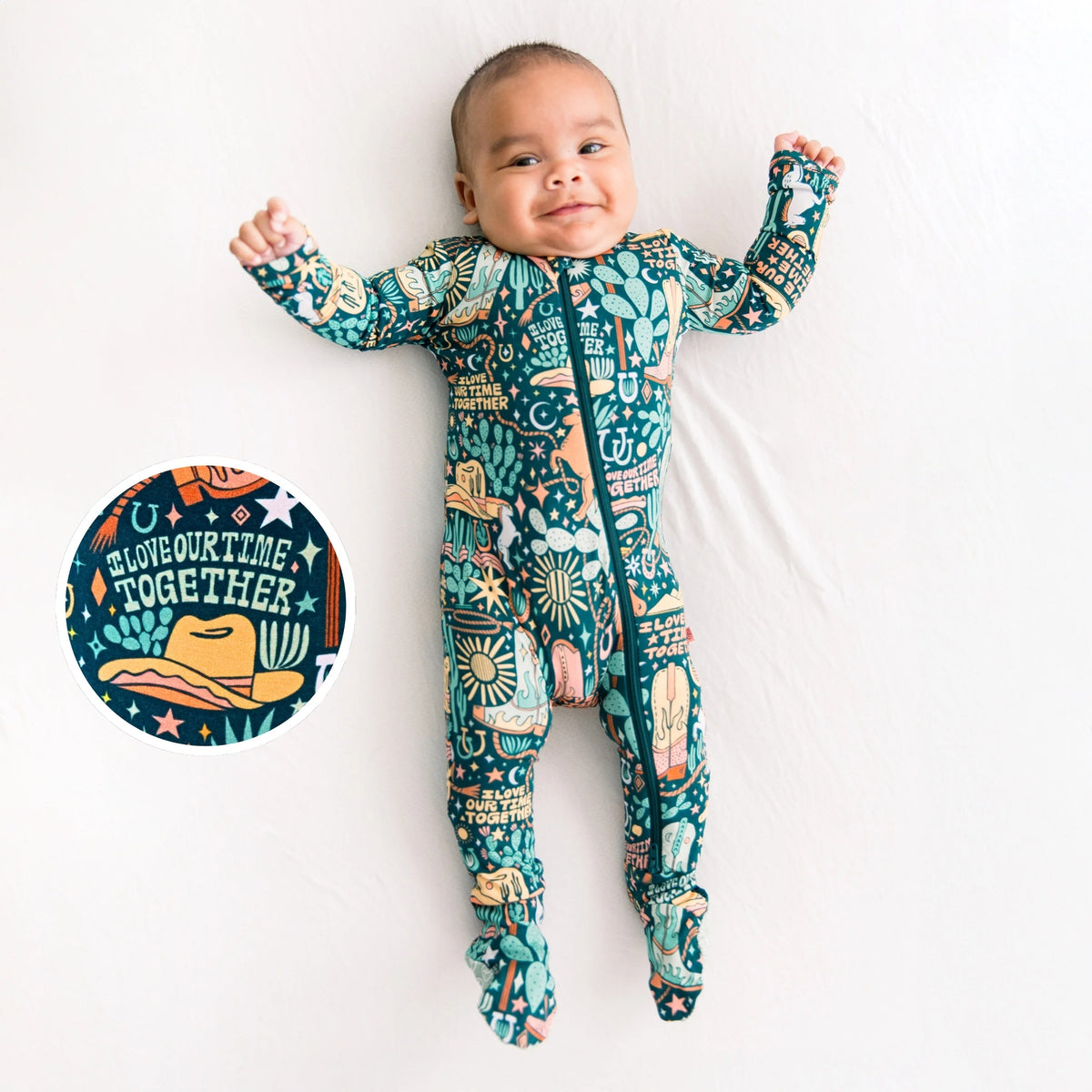 Baby Boy Western Cowboy Footie main image 1