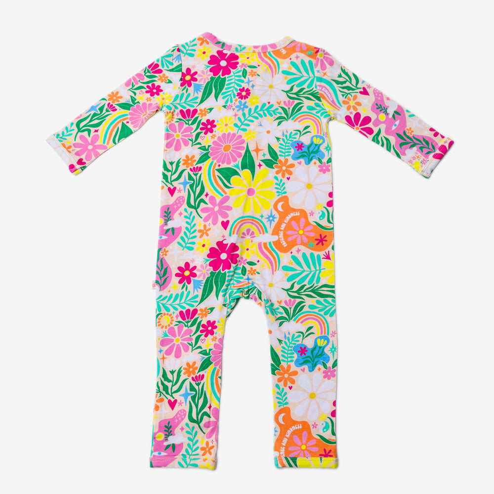 The Second-Skin Footless Romper | Rainbow Daisy Babe | "Patience & Kindness"