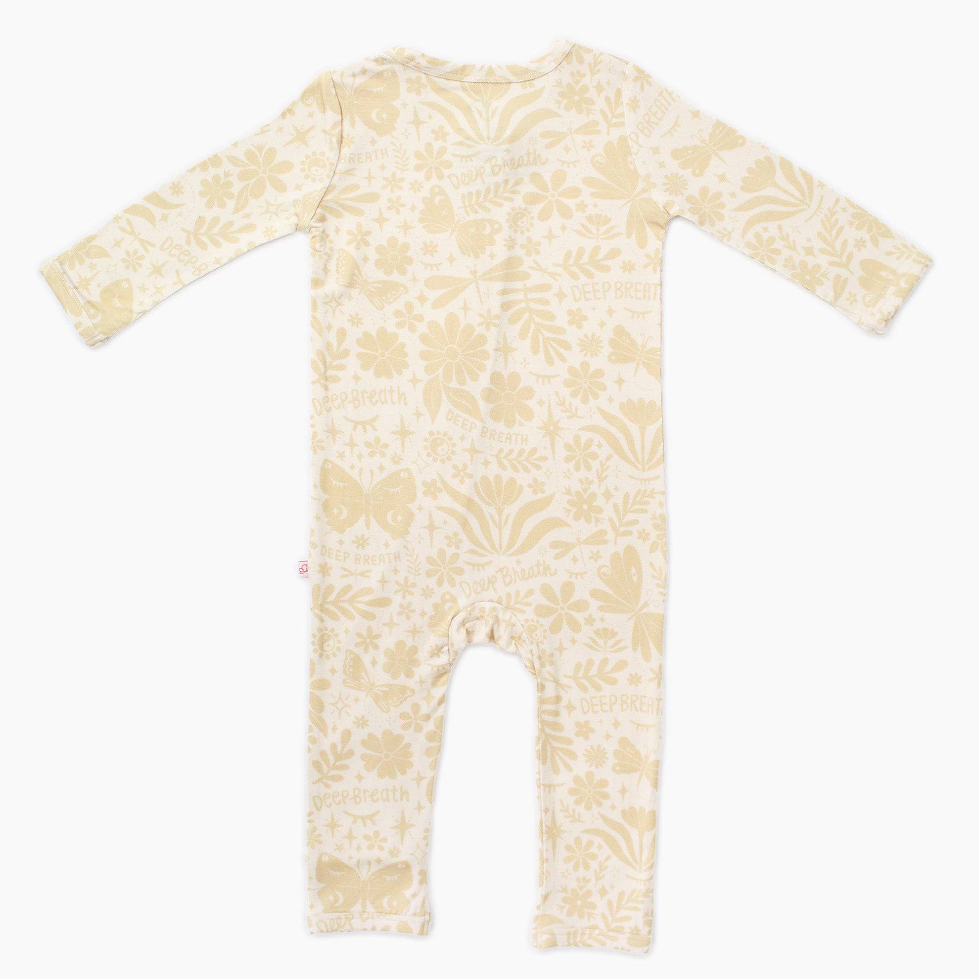 The Second-Skin Footless Romper | Om Baby (Beige) | 