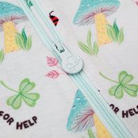 The Second-Skin Footless Romper | Magic Mushroom | "It's Okay to Ask for Help"