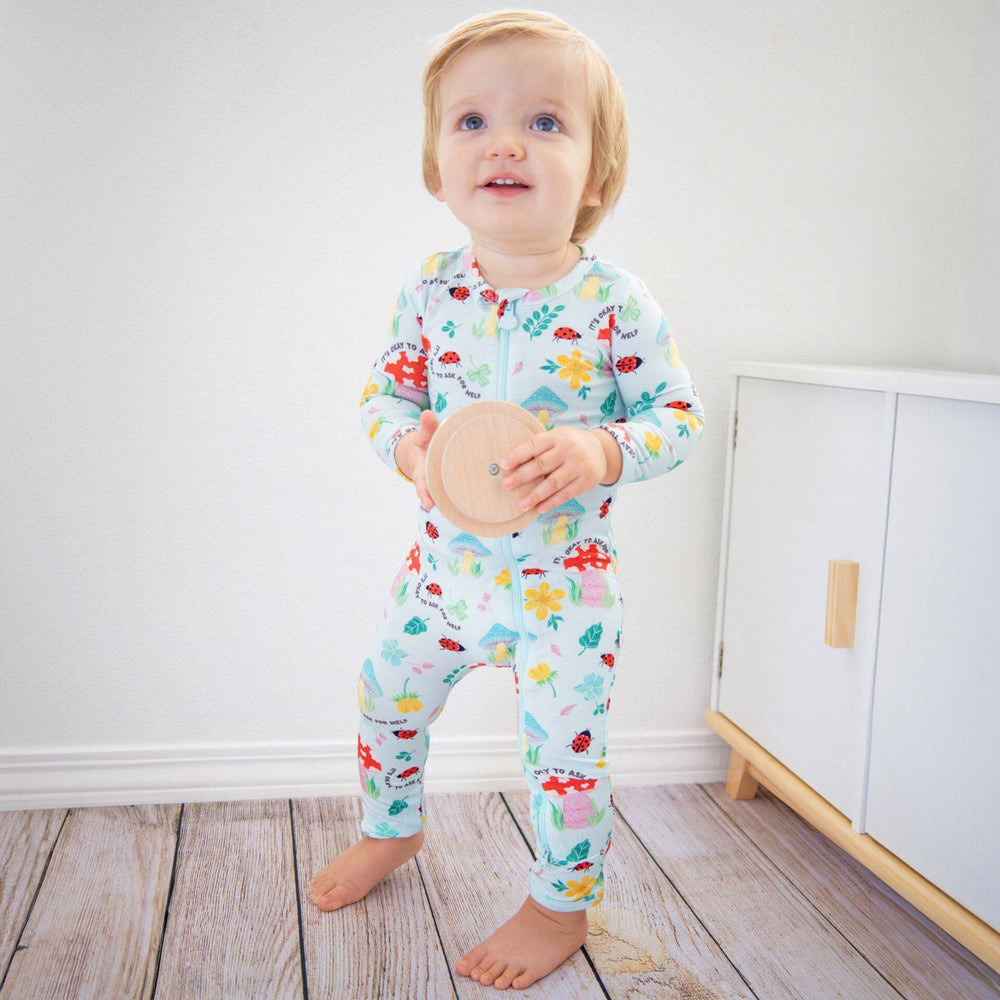 The Second-Skin Footless Romper | Magic Mushroom | "It's Okay to Ask for Help"