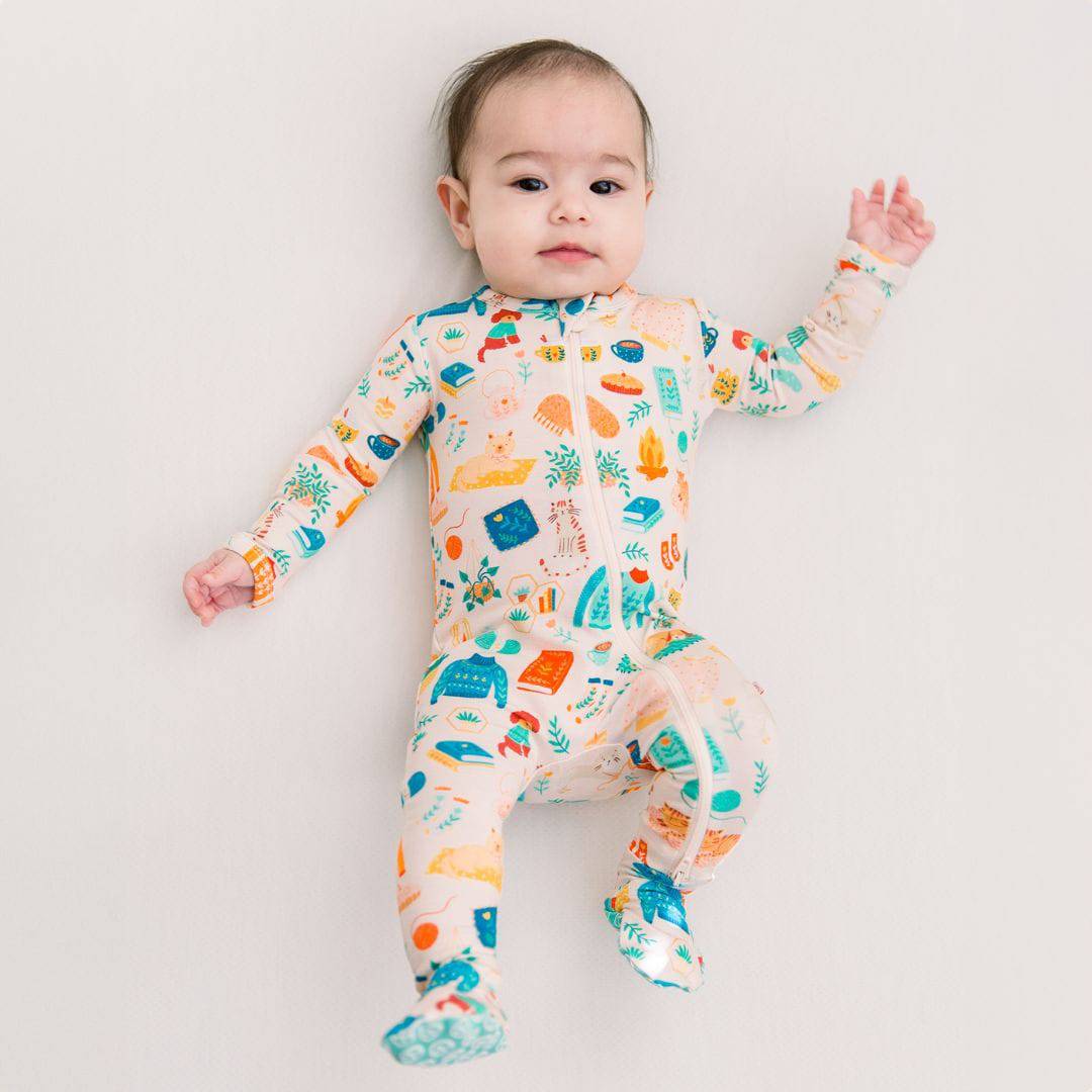 Raising Mama Cat Dog Baby Onesie Bamboo Footie Sleeper Double Zipper Pajamas 9 12 MO Bamboo Baby Clothes for Boy Girl Twins Super Soft 4 Way Stretch